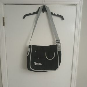 National Geographic Black and Gray Messenger Bag
